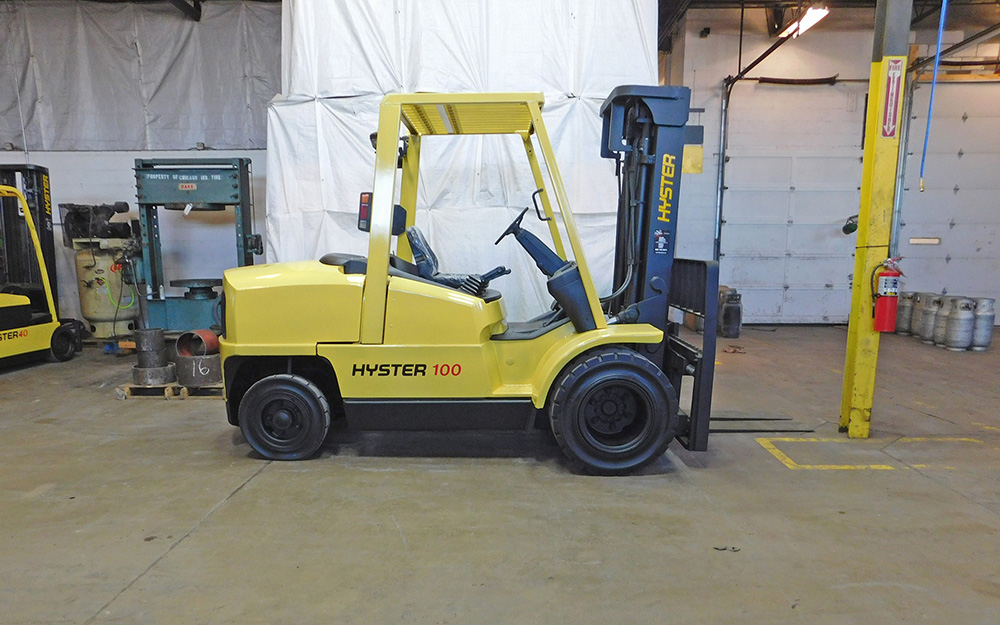  2003 Hyster H100XM Forklift on Sale in Michigan